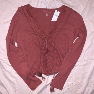 Pink long sleeve top